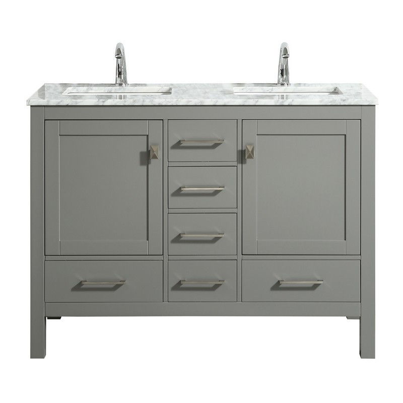 Eviva Tvn414 48x18gr Ds London 48 Inch, 18 Inch Wide Bathroom Vanity With Sink
