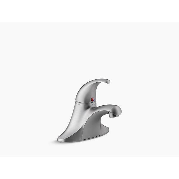 KOHLER K-15182-4NDRA-G CORALAIS 1.2 GPM SINGLE HANDLE CENTERSET FAUCET WITH PLUGGED LIFT ROD HOLE - LESS DRAIN ASSEMBLY