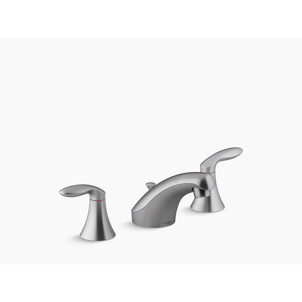 KOHLER K-15261-4RA-G CORALAIS WIDESPREAD BATHROOM FAUCET WITH ULTRAGLIDE CERAMIC DISC VALVES AND POP-UP DRAIN ASSEMBLY