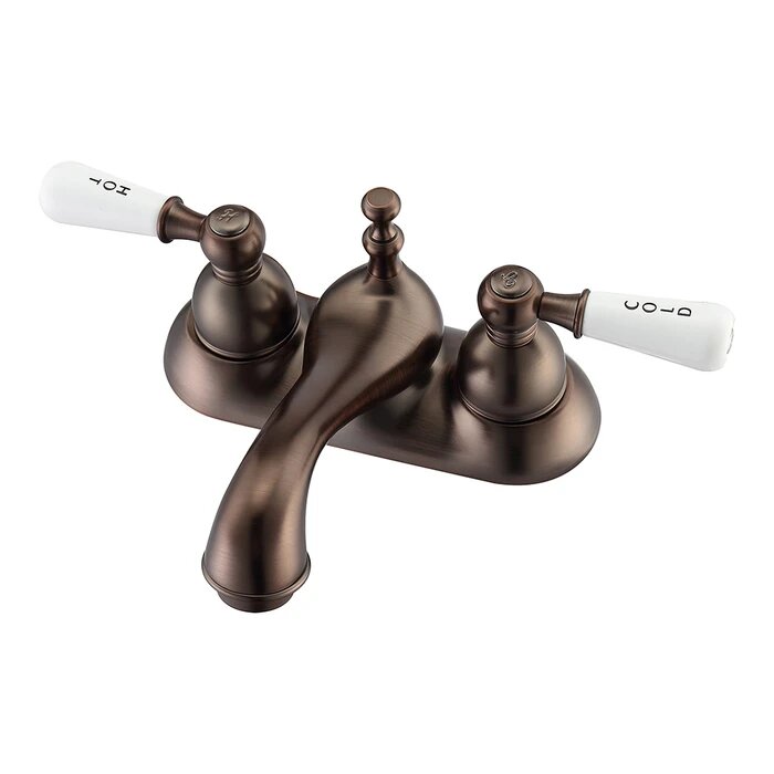 Centerset Bathroom Faucet, Triton Wall Mount Bathroom Faucet Lever Handles Oil Rubbed Bronze
