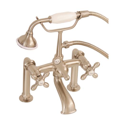 POLISHED BRASS CLAWFOOT TUB FILLER with POR LEVER/PL 