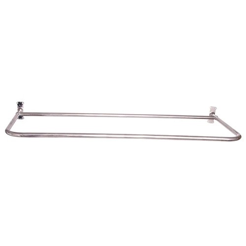 BARCLAY 4145-54 54 x 26 INCH D-SHAPED SHOWER ROD WITH RECTANGULAR FLANGES