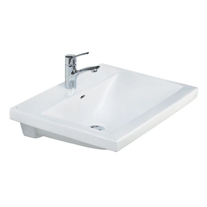 BARCLAY 4-27WH MISTRAL 25 5/8 INCH SINGLE BASIN WALL MOUNT BATHROOM SINK - WHITE