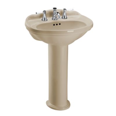 TOTO LPT754#03 WHITNEY 25 X 19 INCH PEDESTAL LAVATORY WITH SINGLE HOLE