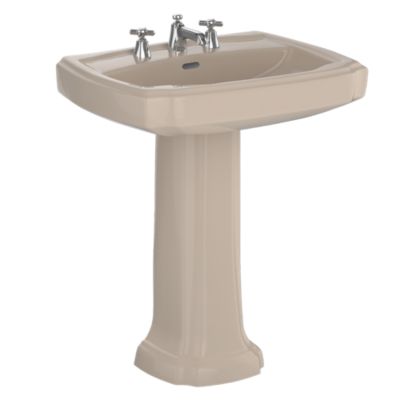 TOTO LPT970#03 GUINEVERE 27-1/8 X 19-7/8 INCH PEDESTAL LAVATORY WITH SINGLE HOLE FAUCET CENTER