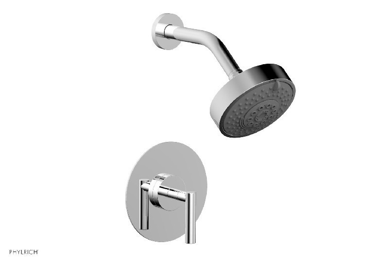 PHYLRICH 120-22 TRANSITION 4 7/8 INCH WALL MOUNT PRESSURE BALANCE SHOWER SET WITH LEVER HANDLE