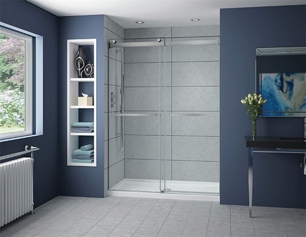 Fleurco NPS160-33-40 Gemini Plus 60 Inch In-line Frameless Sliding