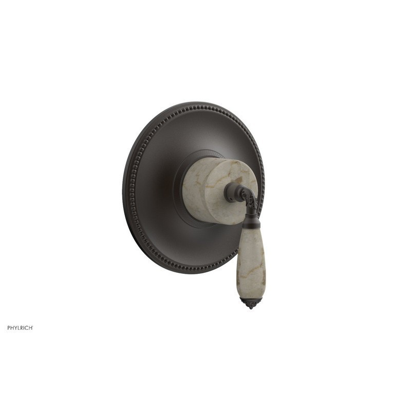 PHYLRICH TH338D/10B VALENCIA 8 5/8 INCH BEIGE MARBLE LEVER HANDLE THERMOSTATIC SHOWER TRIM
