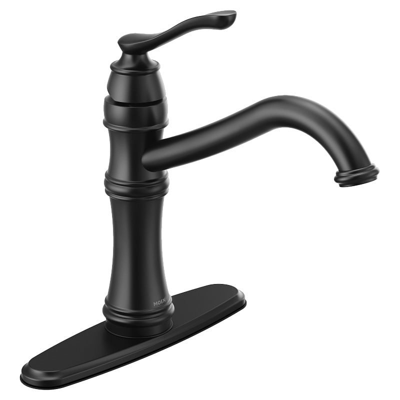 MOEN 7240BL BELFIELD ONE-HANDLE HIGH ARC KITCHEN FAUCET, MATTE BLACK