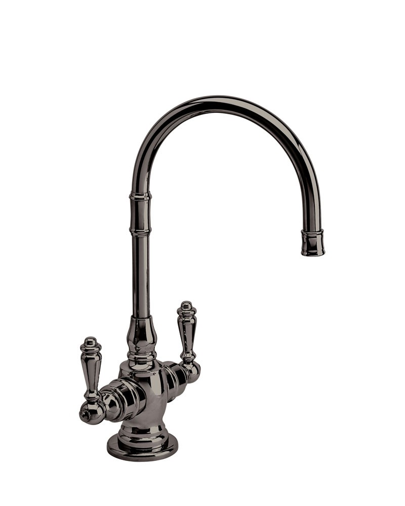 WATERSTONE FAUCETS 1202HC-BLN PEMBROKE HOT AND COLD FILTRATION FAUCET WITH LEVER  HANDLES, BLACK NICKEL