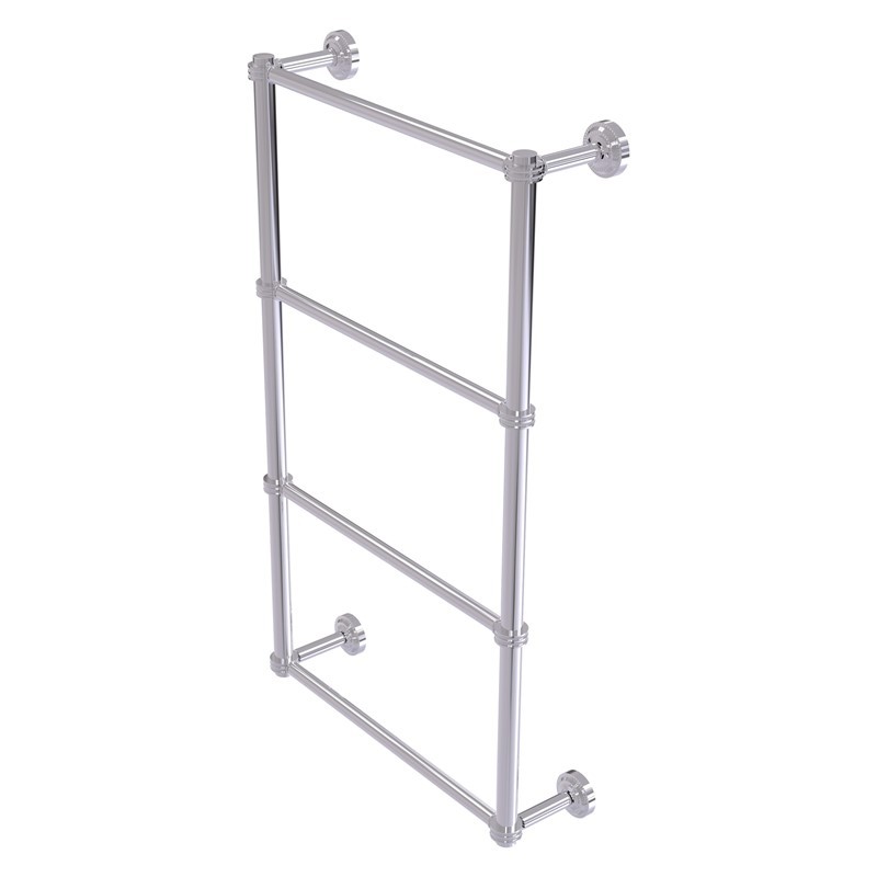 ALLIED BRASS DT-28D-24-PC DOTTINGHAM 26 1/4 INCH 4 TIER LADDER TOWEL BAR WITH DOTTED DETAIL