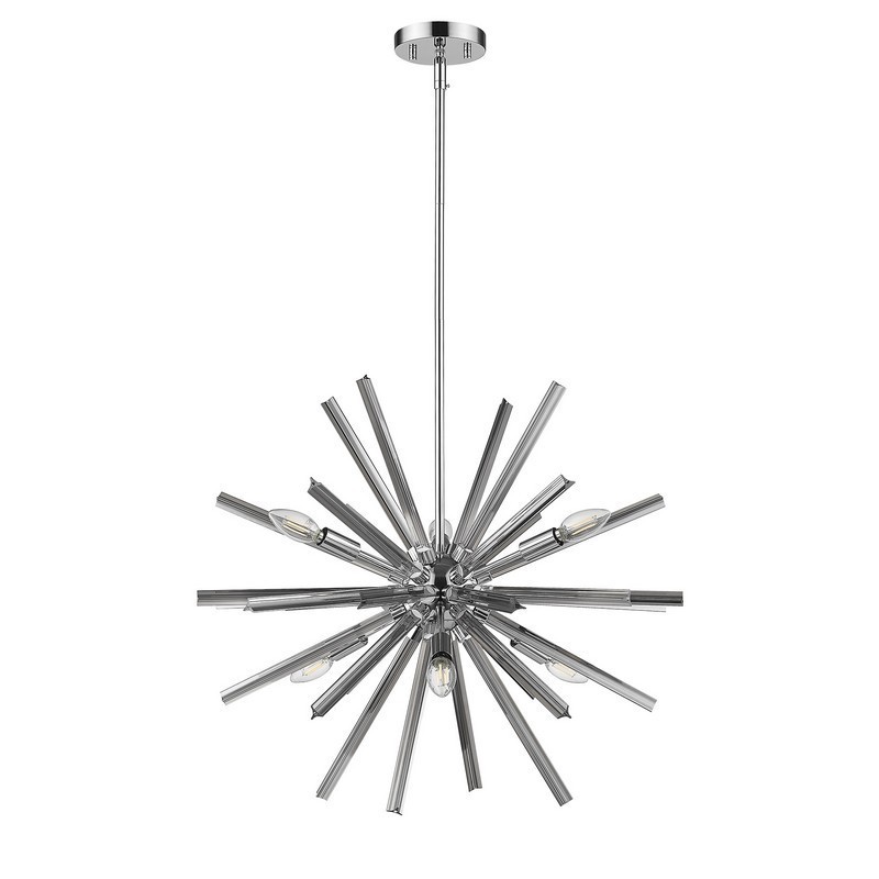 Ove Decors 15LPE-HARB24 Harbin 24 3/8 Inch 6-Light Modern Abstract  Chandelier
